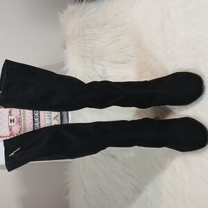 Aersoles Black Tall Shaft Dress Boot Sz 7.5 W